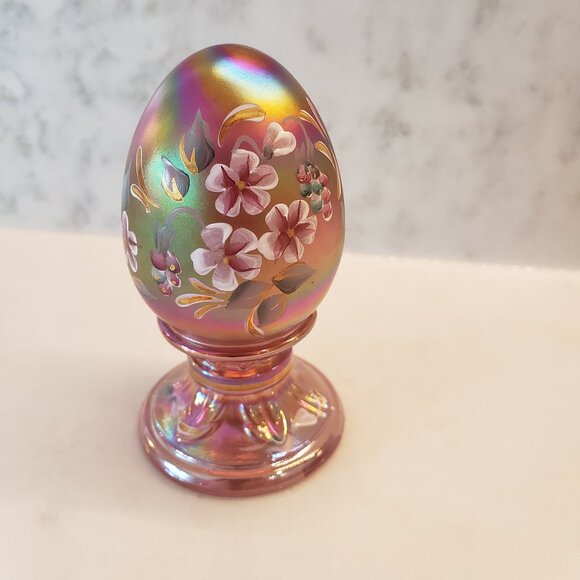 Fenton Limited Edition Egg 152/500, Handpainted by Diane Gessel - Picture 1 of 11